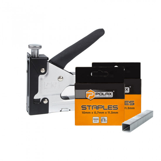 Набір кріпильний Polax степлер "Стандарт" і скоби 10 мм (227-10)