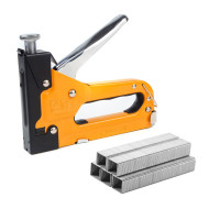 Строительный степлер и скобы 10х11.3 мм., 1000 шт., Polax (227-14)