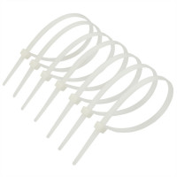 Хомут пластиковий (стяжка) Polax нейлонова 4 х 150мм, білий 100 шт. (37-093)