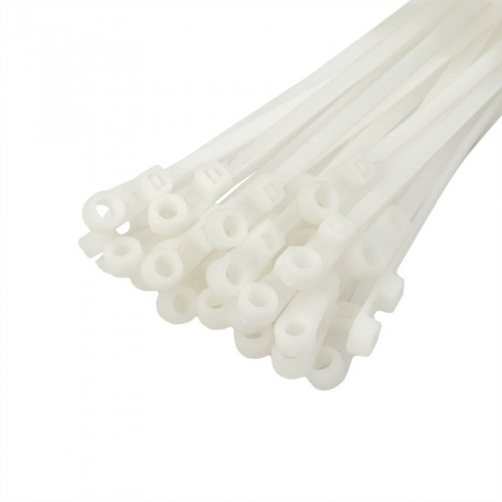 Хомут пластиковий (стяжка) Polax кабельний з монтажним кільцем 4,2 х 220 мм, білий 100 шт. (37-117) Хомут пластиковий (стяжка) Polax кабельний з монтажним кільцем 4,2 х 220 мм, білий 100 шт. (37-117)