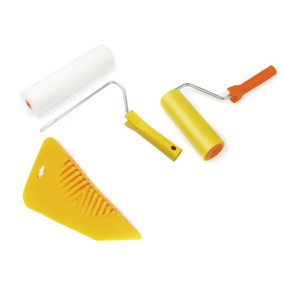 Набір для шпалер Polax притискний валик, шпатель шпалерний і поролоновий валик для клею (335-51)