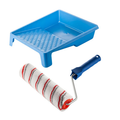 Валик "Мультиколор" 250х48 мм з ручкою та ванночка Polax (770-149)