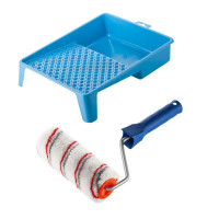 Валик "Мультиколор" 180х48 мм с ручкой и ванночка Polax (770-150)