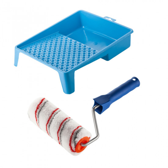 Валик "Мультиколор" 180х48 мм з ручкою та ванночка Polax (770-150)