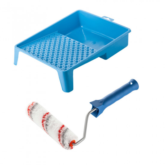 Валик "Мультиколор" 150х15 мм з ручкою та ванночка Polax (770-154)