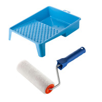 Валик "Велюр" 180х45 мм з ручкою та ванночка Polax (770-184)