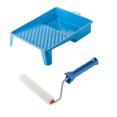 Валик "Велюр" 150х15 мм з ручкою та ванночка Polax (770-189)