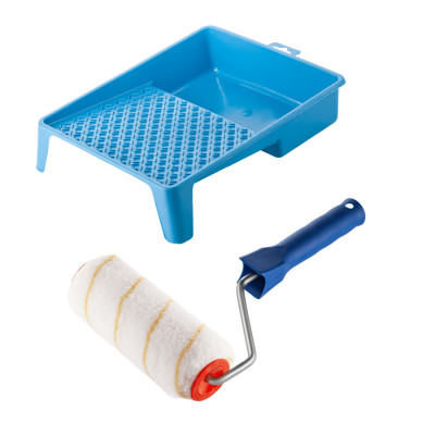 Валик "Гірпаінт" 180х48 мм с ручкой и ванночка Polax (770-206)