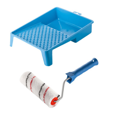 Валик "Мікрофібра" 150х30 мм з ручкою та ванночка Polax (770-284)