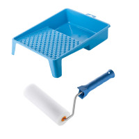 Валик "Поролоновий" 150х50 мм з ручкою та ванночка Polax (770-170)