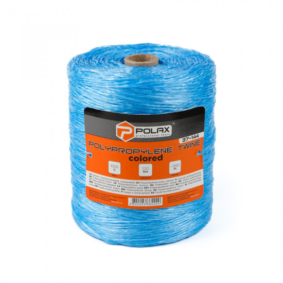 Шпагат поліпропіленовий Polax 1250 м кольоровий на втулці (37-144)