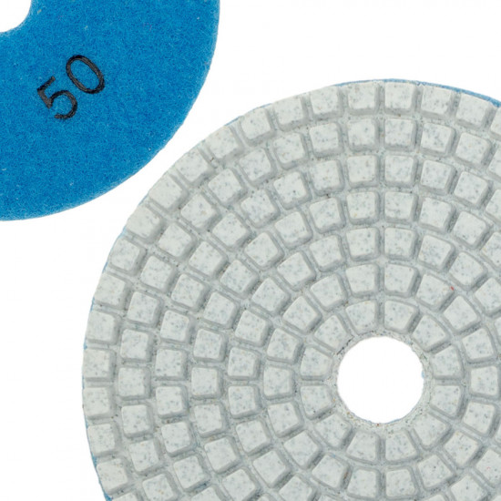 Диск алмазный шлифовальный "Черепашка" P50 и держатель на липучке Polax (335-75)