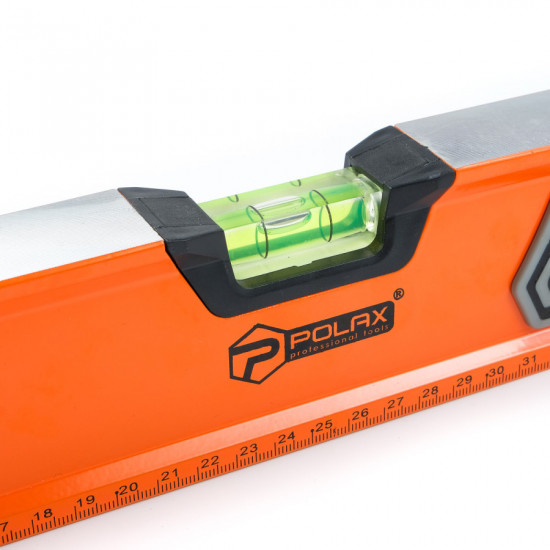 Рівень будівельний алюмінієвий посилений Polax 600 мм 3 капсули (38-062)