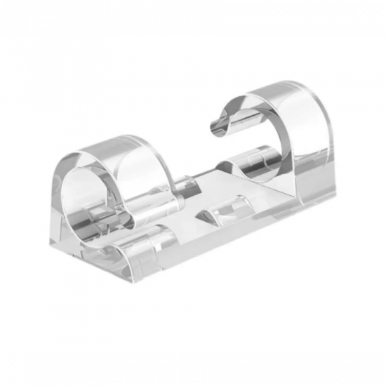 Кліпса кабельна Ø3-5 мм Polax самоклеюча 28х10 мм, 20 шт (37-172)