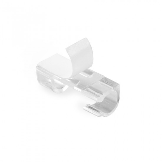 Кліпса кабельна Ø4-6 мм Polax самоклеюча 30х11 мм, 20 шт (37-173)