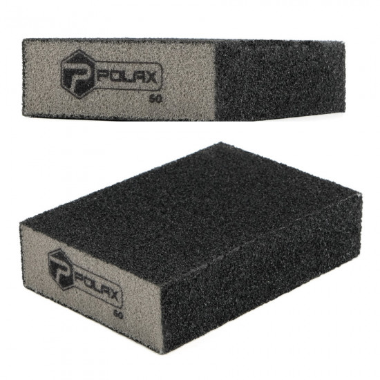 Губка шліфувальна P60 Polax пряма 110х70х25 мм (54-188)
