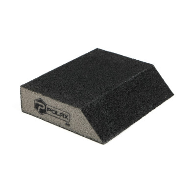 Губка шліфувальна P80 Polax кутова 110х90х25 мм (54-184)