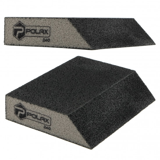 Губка шліфувальна P240 Polax кутова 110х90х25 мм (54-187)