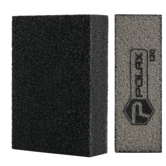 Губка шліфувальна P120 Polax пряма 110х70х25 мм (54-191)