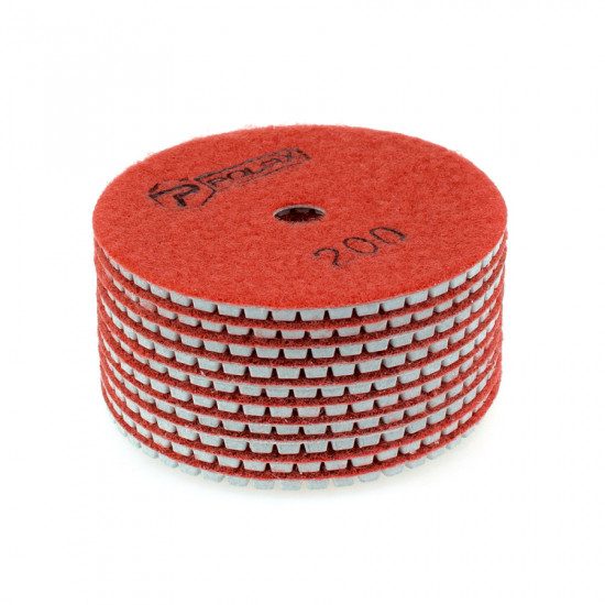 Диск алмазний Polax шліфувальний гнучкий на липучці "Черепашка" 100 мм, P200 (54-202)