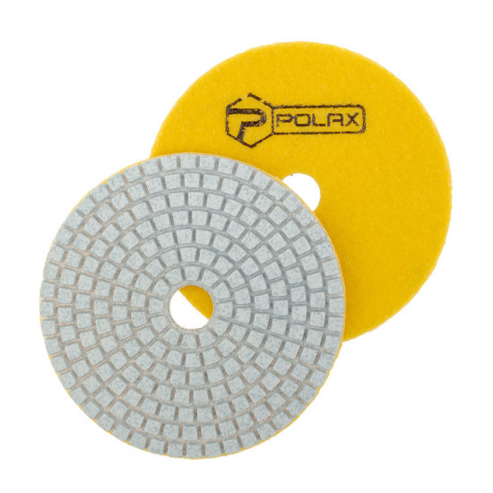 Диск алмазный Polax шлифовальный гибкий на липучке "Черепашка" 100 мм, P30 (54-195)