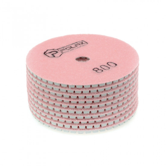 Диск алмазний Polax шліфувальний гнучкий на липучці "Черепашка" 100 мм, P800 (54-205) Диск алмазний Polax шліфувальний гнучкий на липучці "Черепашка" 100 мм, P800 (54-205)