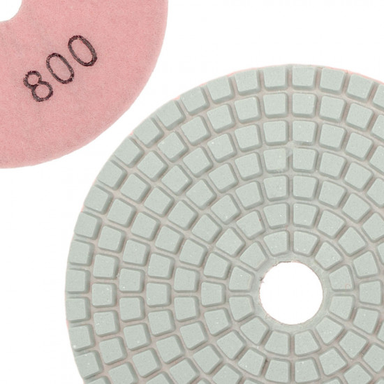 Диск алмазний Polax шліфувальний гнучкий на липучці "Черепашка" 100 мм, P800 (54-205) Диск алмазний Polax шліфувальний гнучкий на липучці "Черепашка" 100 мм, P800 (54-205)