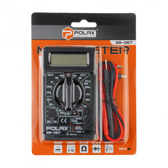 Мультиметр Polax цифровий (38-067)