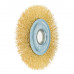Щітка дискова 125 мм, для УШМ, М14, гофр. пров., латунована Polax (54-178)