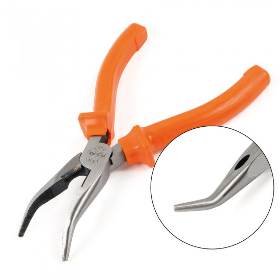 Довгогубці Polax вигнуті CR-V 160 мм (35-025)