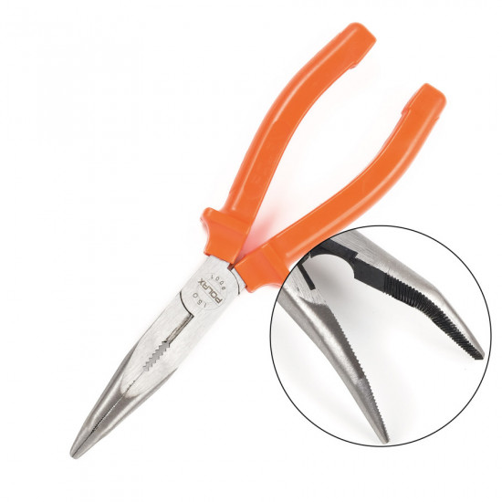 Довгогубці Polax вигнуті CR-V 200 мм (35-026)