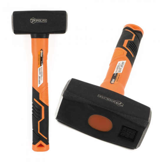 Кувалда Polax 1500 г ручка з фібергласу (36-048)