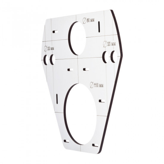 Шаблон-трафарет Polax для свердління отворів під інсталяцію (дерево) (1000-235)