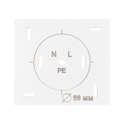 Шаблон Polax для підрозетників з отворами (1000-236)