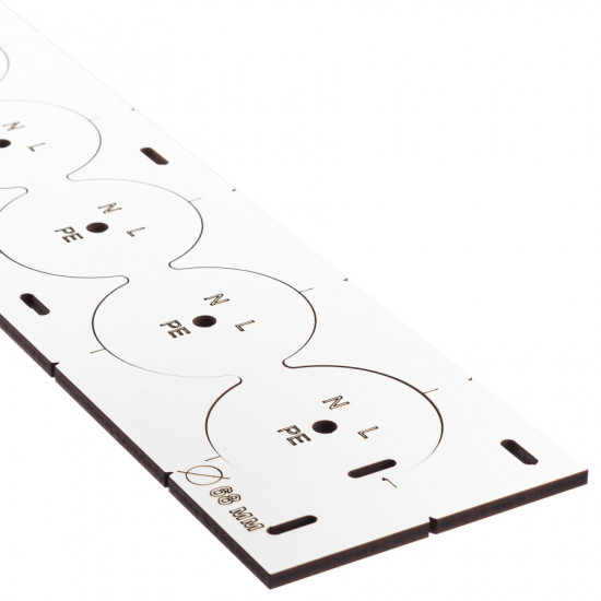 Шаблон Polax для підрозетників з отворами (1000-240)