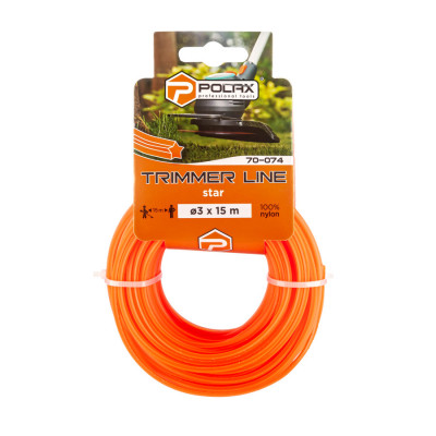 Жилка для тримера "Зірка" 3 мм Polax 15 м (70-074)