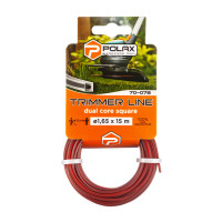 Жилка для тримера "Квадрат з кордом" 1,65 мм Polax 15 м (70-078)
