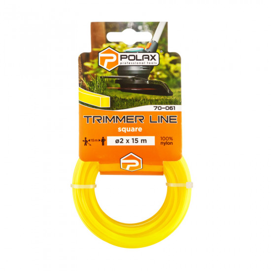 Жилка для тримера "Квадрат" 2 мм Polax 15 м (70-061)