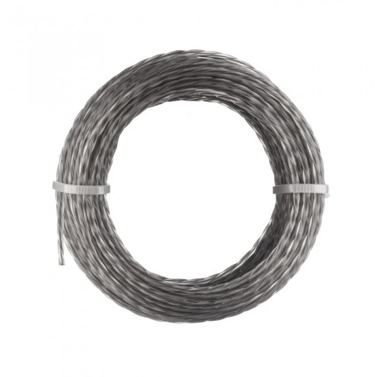 Жилка для триммера "Кручёный квадрат с кордом" 2 мм Polax 15 м (70-084)