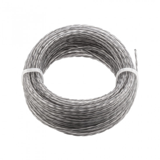 Жилка для триммера "Кручёный квадрат с кордом" 2 мм Polax 15 м (70-084)