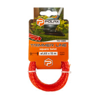 Жилка для тримера "Кручений квадрат" 1,65 мм Polax 15 м (70-065)