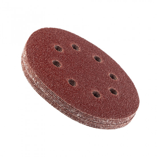 Шліфувальний круг Polax на липучці самозачіпній 125 мм, К36, з отворами (54-212)