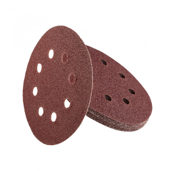 Шліфувальний круг Polax на липучці самозачіпній 125 мм, К36, з отворами (54-212)