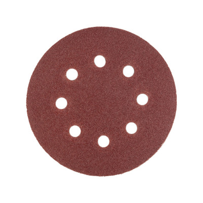 Шліфувальний круг Polax на липучці самозачіпній 125 мм, К100, з отворами (54-216)