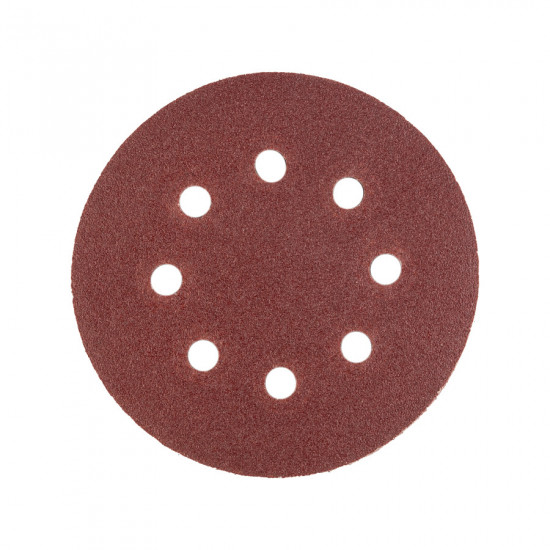 Шліфувальний круг Polax на липучці самозачіпній 125 мм, К100, з отворами (54-216)