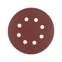 Шліфувальний круг Polax на липучці самозачіпній 125 мм, К120, з отворами (54-217)