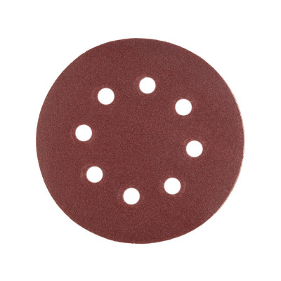 Шліфувальний круг Polax на липучці самозачіпній 125 мм, К150, з отворами (54-218)