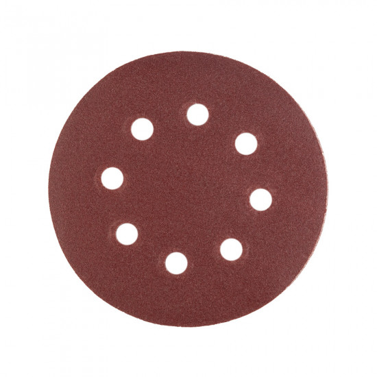 Шліфувальний круг Polax на липучці самозачіпній 125 мм, К150, з отворами (54-218)
