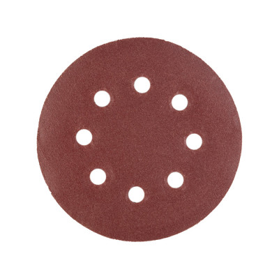 Шлифовальный круг Polax на липучке самозажимной 125 мм, К220, с отверстиями (54-220)
