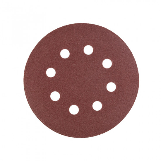 Шліфувальний круг Polax на липучці самозачіпній 125 мм, К240, з отворами (54-221)